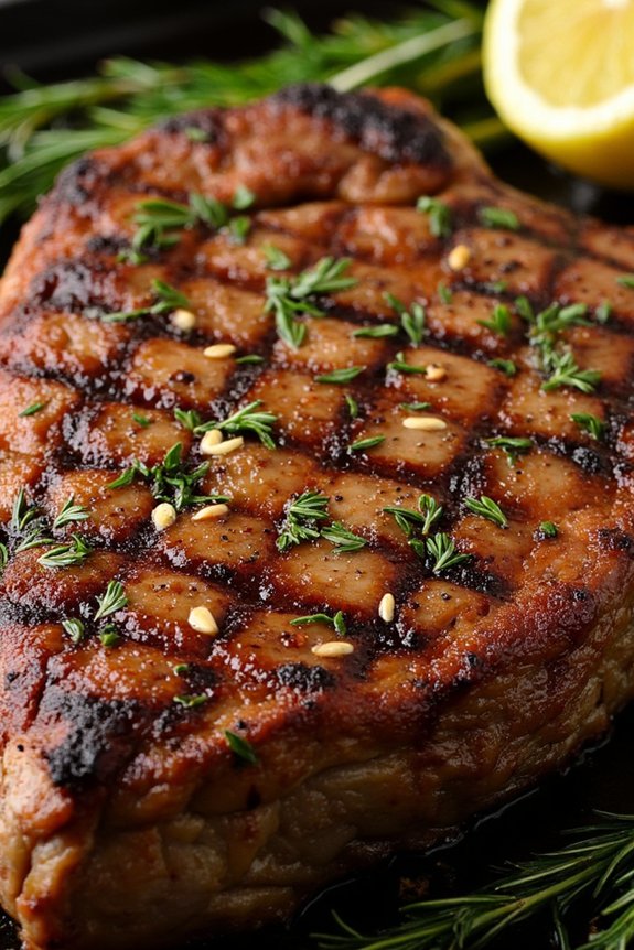 lemon herb grilled steak