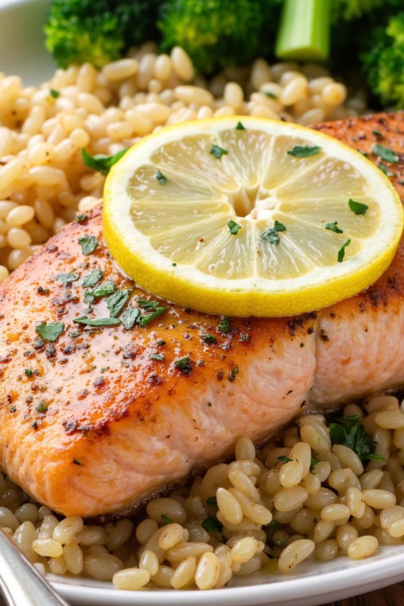 lemon herb salmon quinoa recipe