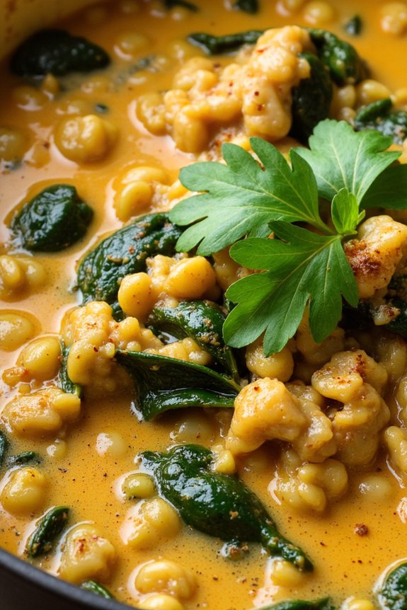 lentil spinach curry recipe