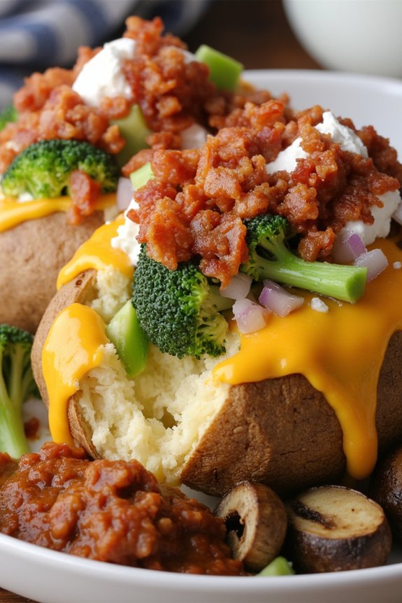 loaded baked potato bar