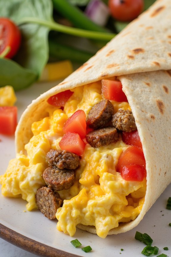 loaded breakfast burritos recipe