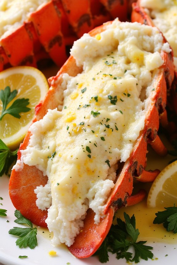 lobster tails with garlic butter