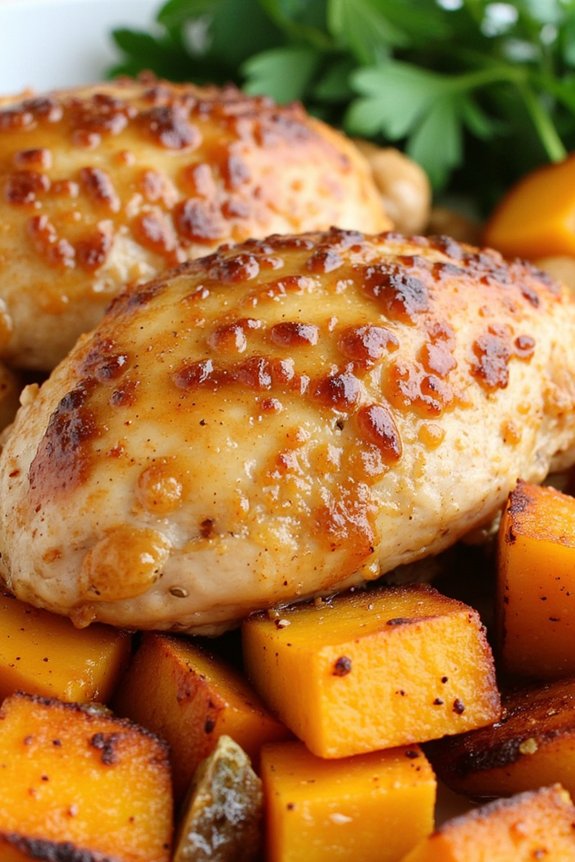 maple dijon chicken dinner