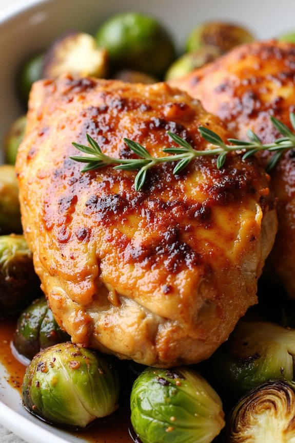 maple glazed chicken thighs