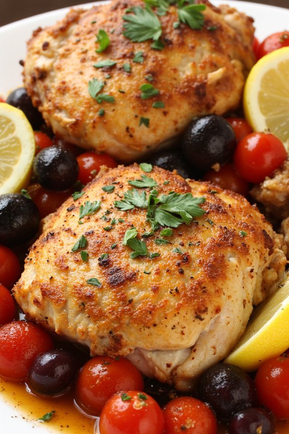 mediterranean chicken with olives