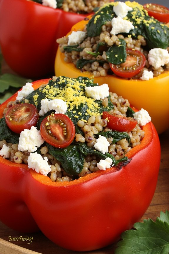 mediterranean stuffed bell peppers