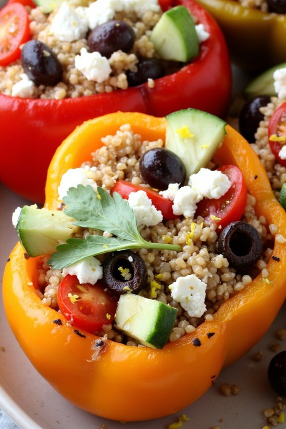 mediterranean stuffed bell peppers