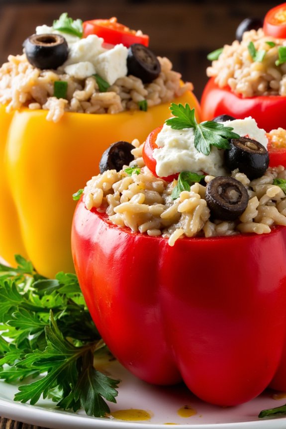 mediterranean stuffed pepper recipe