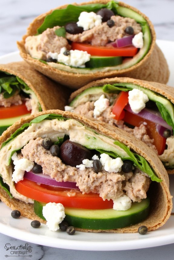 mediterranean tuna wrap recipe