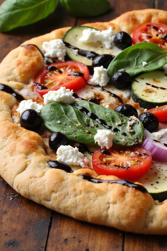 mediterranean veggie flatbread recipe