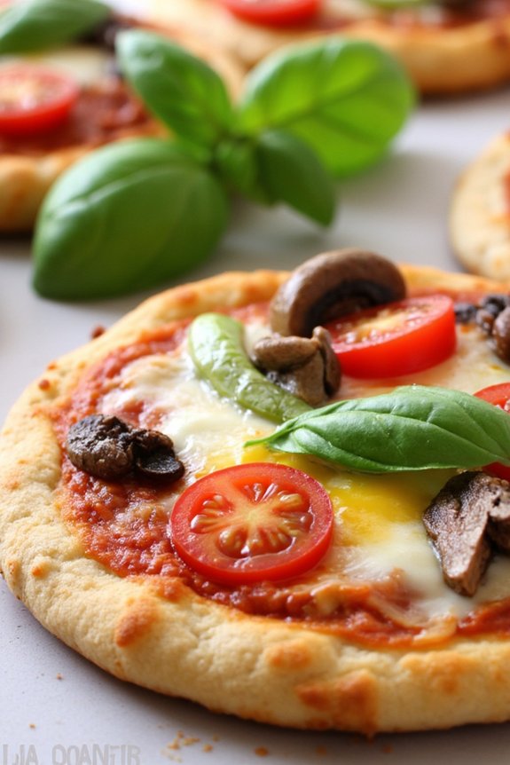 mini veggie pizzas recipe