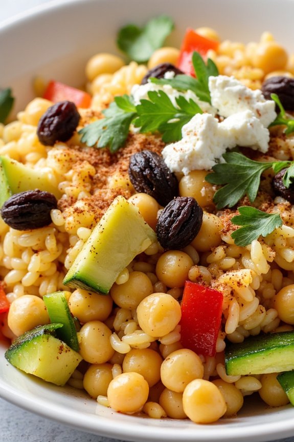 moroccan chickpea couscous bowl