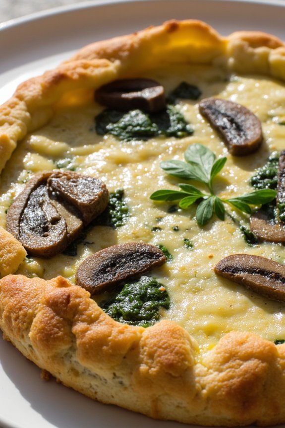 mushroom spinach frittata recipe