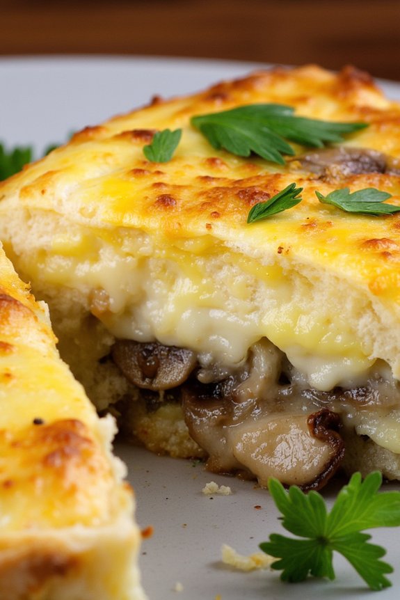 mushroom swiss egg bake recipe