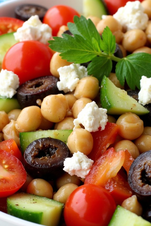 no cook mediterranean chickpea salad