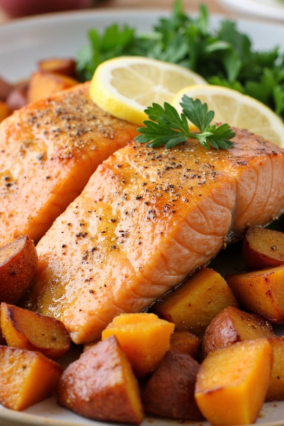 nutritious baked salmon dish