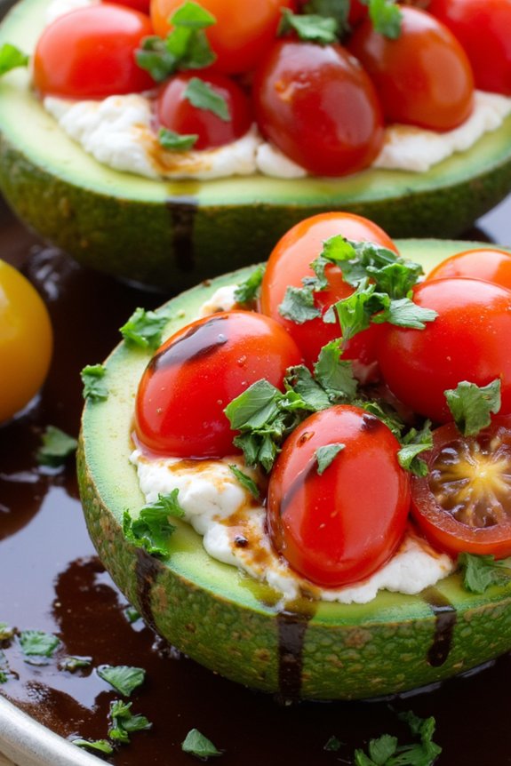 nutritious caprese avocado dish