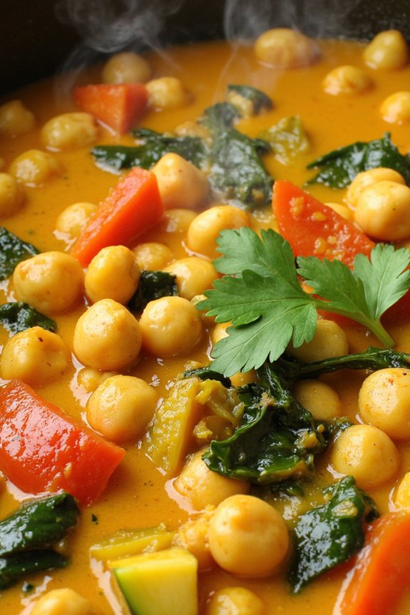 nutritious chickpea vegetable curry