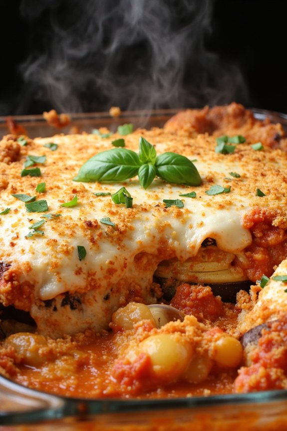 nutritious eggplant parmesan casserole