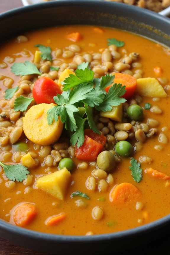 nutritious lentil vegetable curry