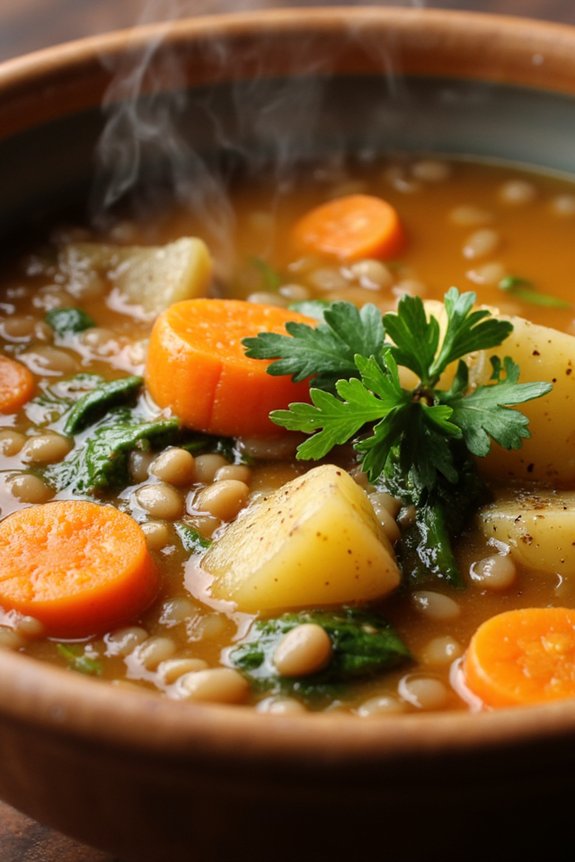 nutritious lentil vegetable soup
