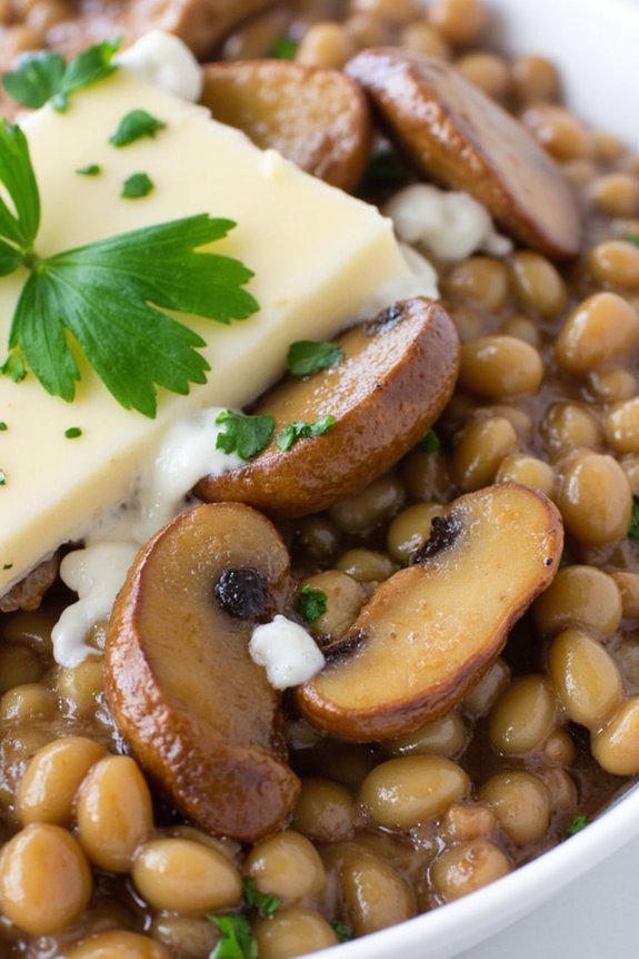 nutritious mushroom barley risotto