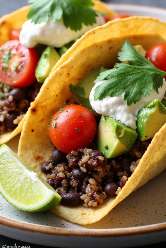 nutritious plant based taco delight