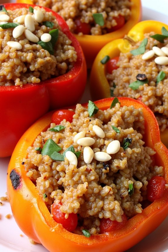 nutritious quinoa stuffed peppers
