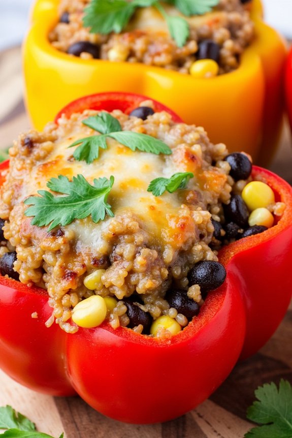 nutritious quinoa stuffed peppers