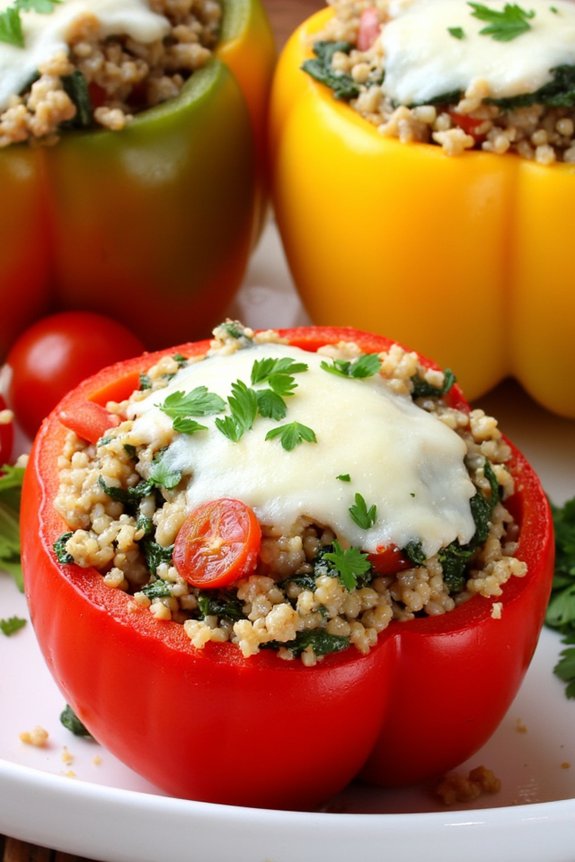 nutritious quinoa stuffed peppers