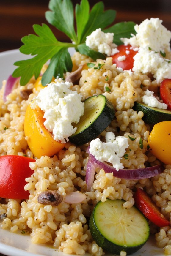 nutritious quinoa vegetable salad