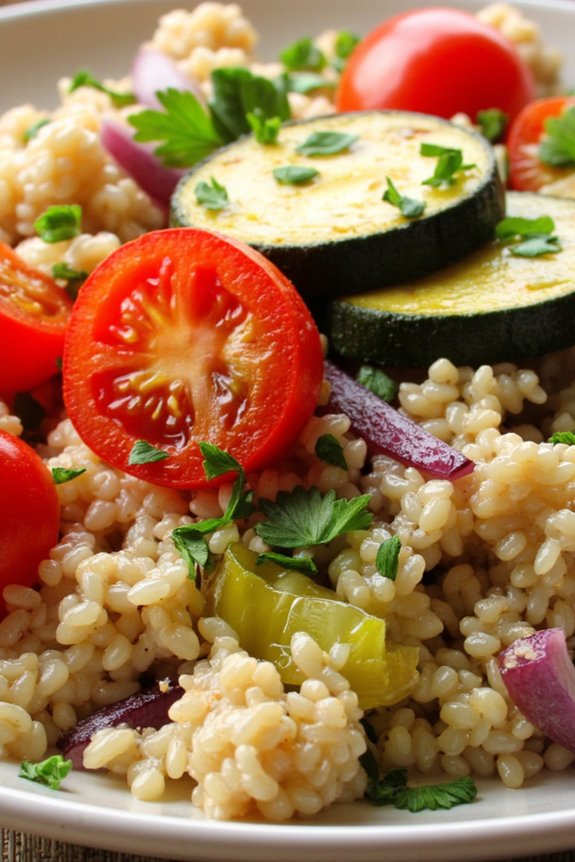 nutritious quinoa vegetable salad