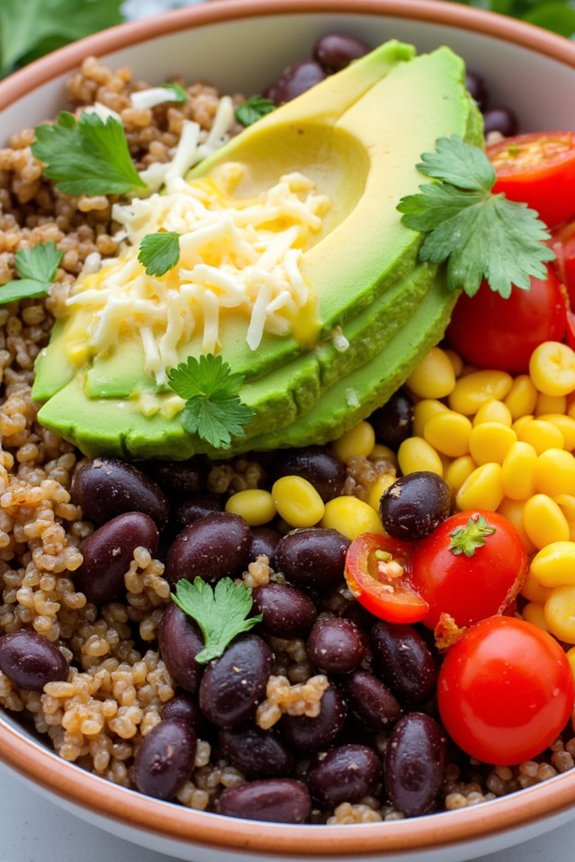 nutritious southwest quinoa bowl