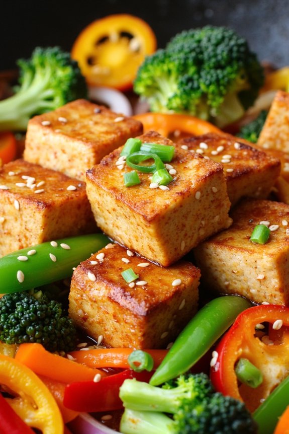 nutritious tofu vegetable stir fry