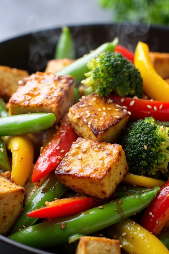 nutritious tofu vegetable stir fry