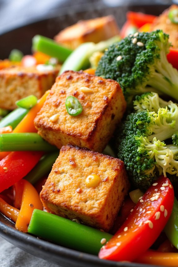 nutritious tofu vegetable stir fry