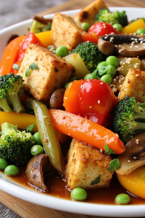 nutritious tofu veggie stir fry