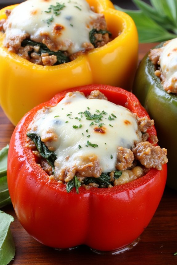 nutritious turkey stuffed peppers