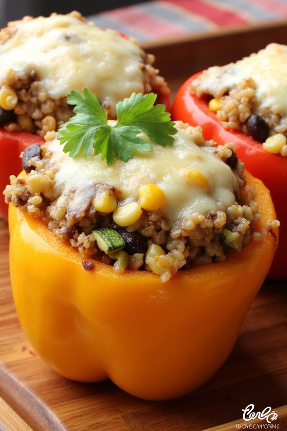 nutritious veggie stuffed peppers