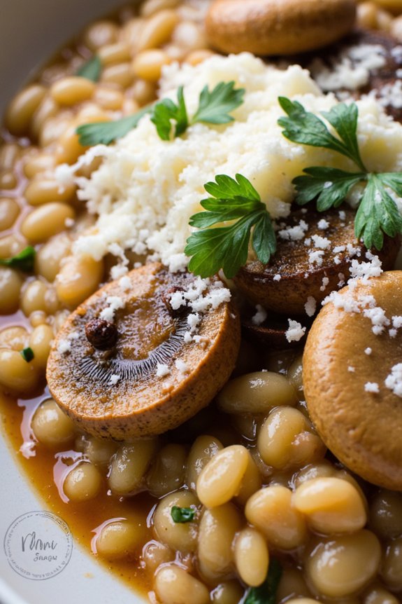 nutty mushroom barley risotto