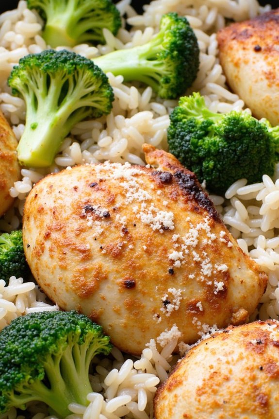 one pan chicken broccoli rice