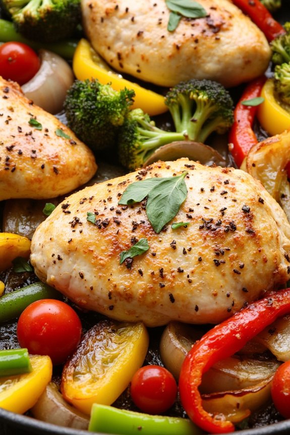 one pan chicken vegetable roast