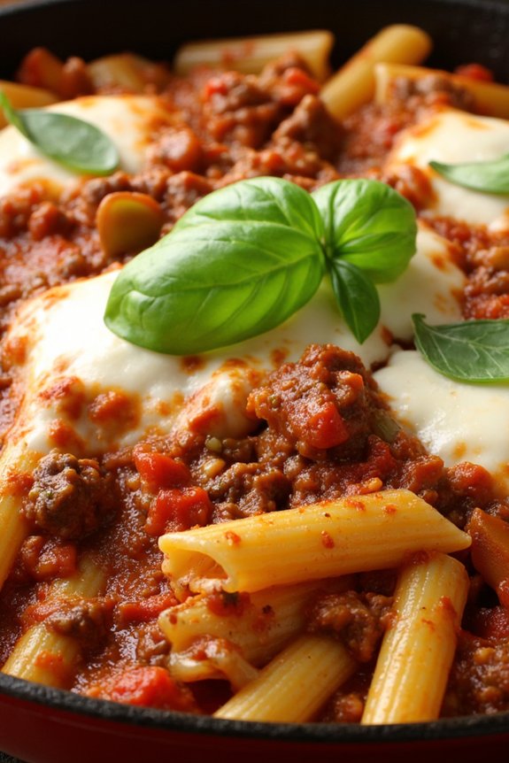 one pan italian beef pasta