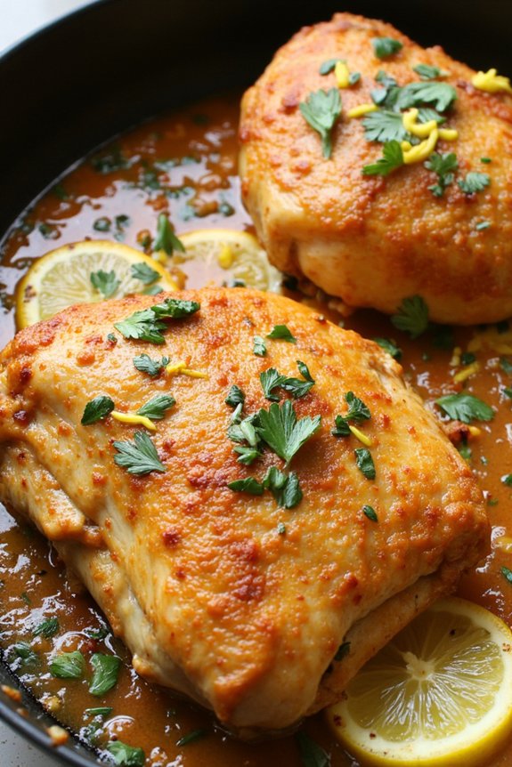 one pan lemon garlic chicken