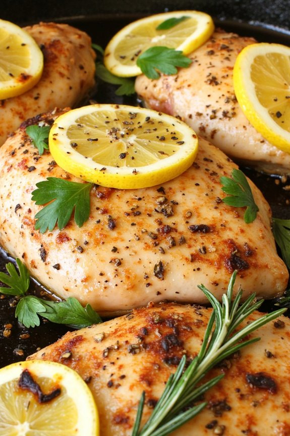 one pan lemon herb chicken
