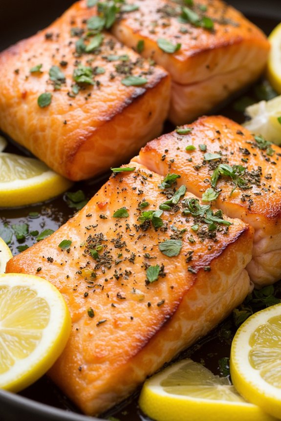 one pan lemon herb salmon