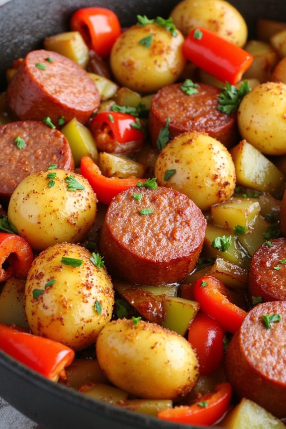 one pan sausage and potatoes