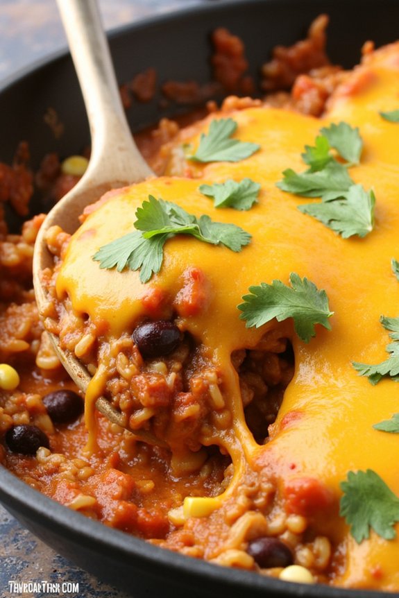 one pot cheesy taco delight