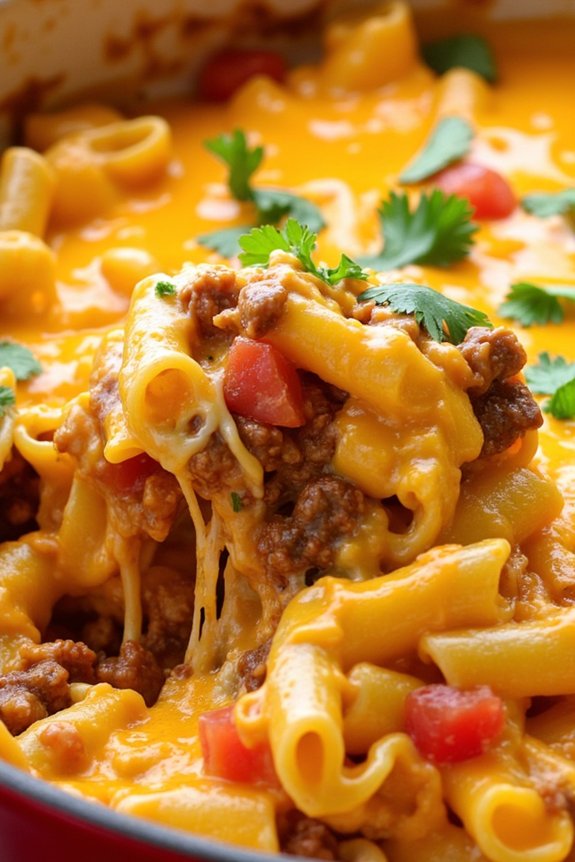 one pot cheesy taco pasta