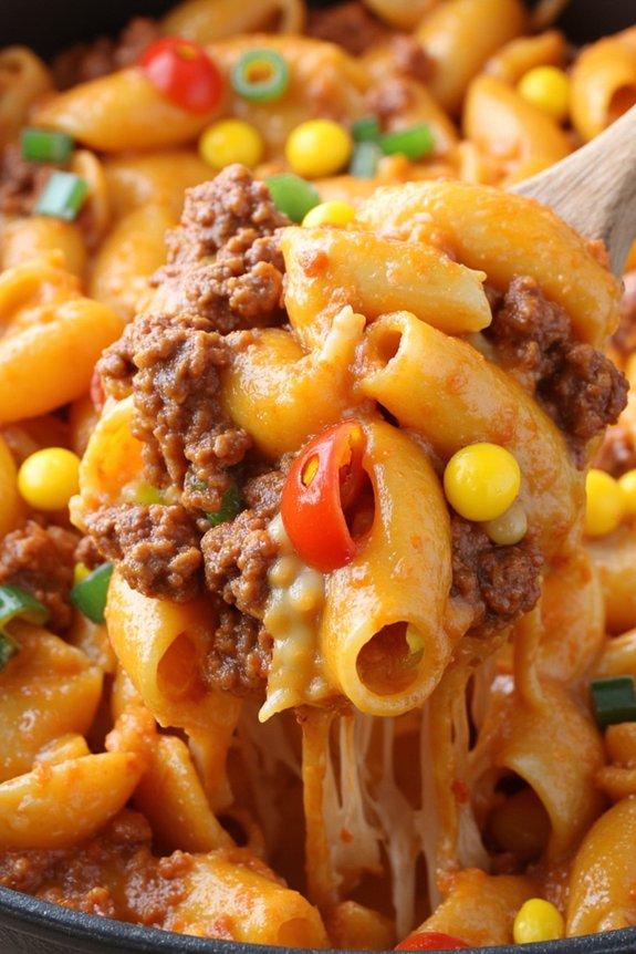 one pot cheesy taco pasta